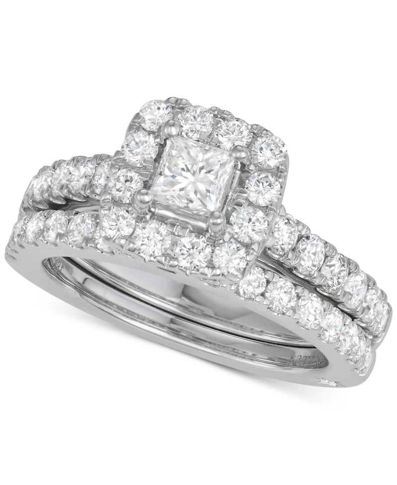 Diamond Princess Bridal Set (2 ct. t.w.) 18k White, Yellow or Rose Gold