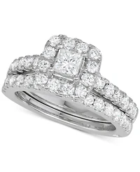 Diamond Princess Bridal Set (2 ct. t.w.) 18k White, Yellow or Rose Gold