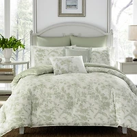 Laura Ashley Natalie Reversible 7-Pc. Comforter Set, Full/Queen