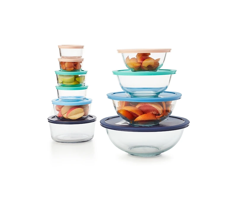 Pyrex 8-piece Mixing Bowl Set with Assorted Lids