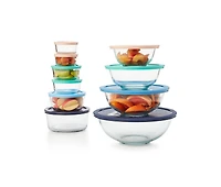 Pyrex 8-piece Mixing Bowl Set with Assorted Lids