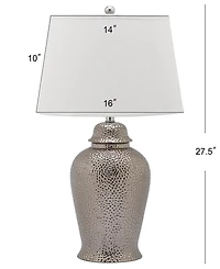 Safavieh Set of 2 Metallica Ginger Jar Ceramic Table Lamps