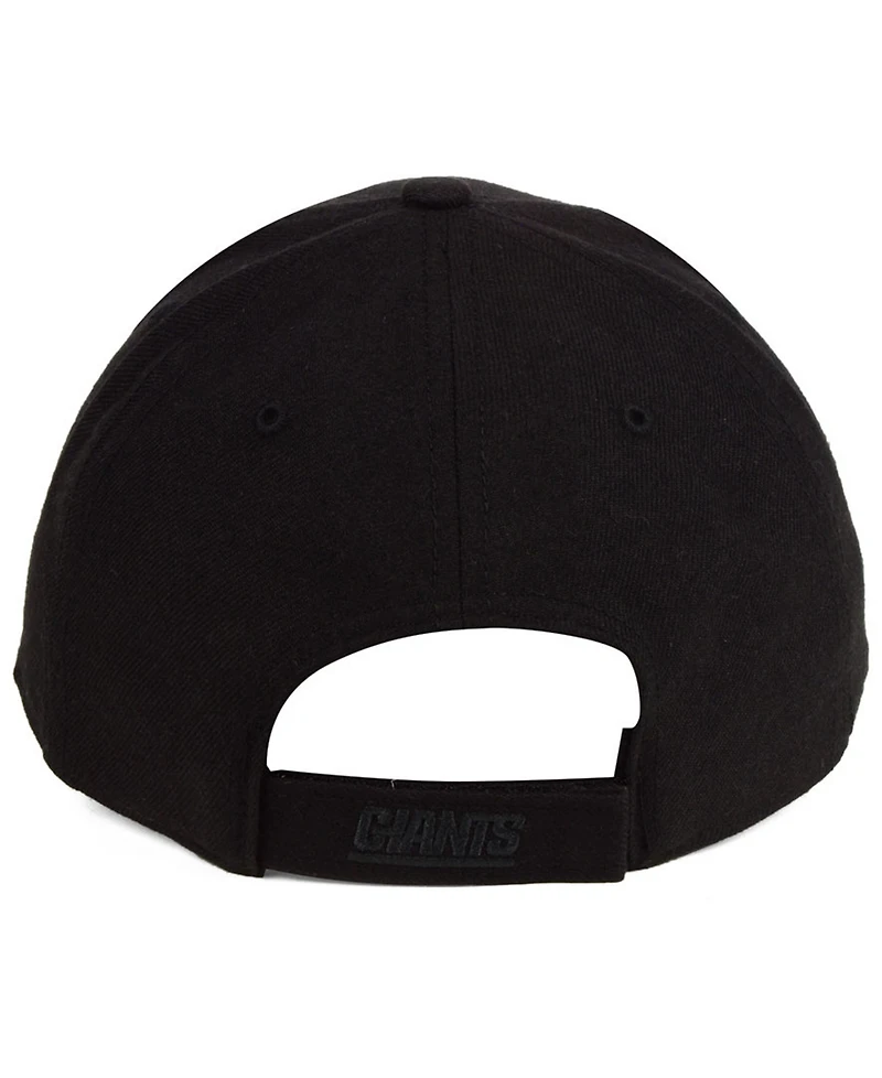 '47 Brand New York Giants Black & Black Mvp Strapback Cap