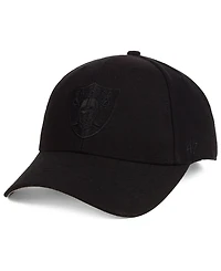 '47 Brand Las Vegas Raiders Black & Black Mvp Strapback Cap