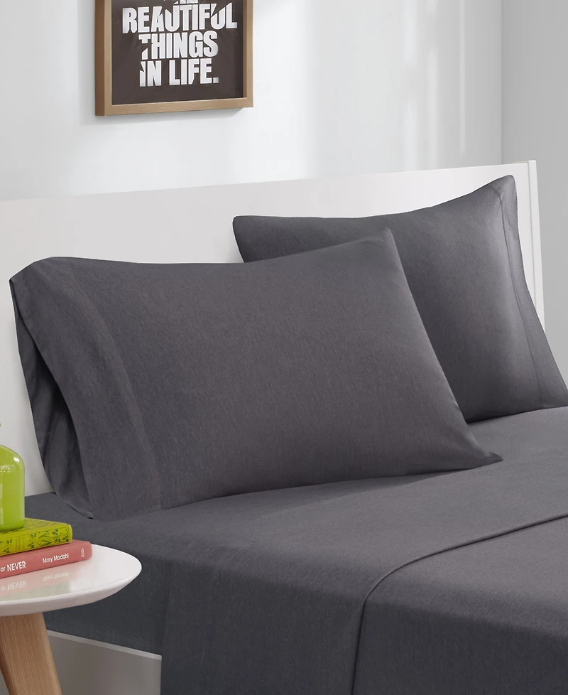 Intelligent Design Jersey-Knit Cotton Blend -Pc. Sheet Set