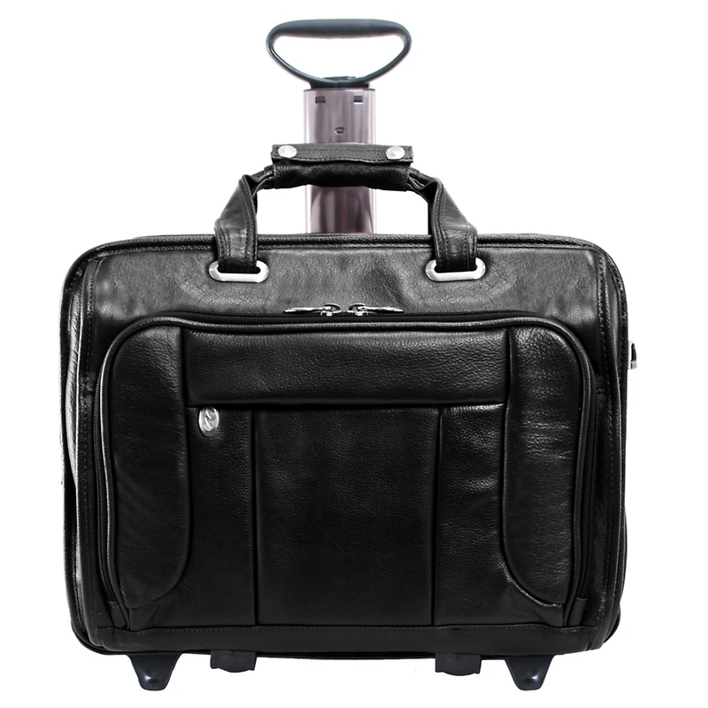 Mcklein West Town 15" Fly-Through Checkpoint-Friendly Patented Detachable -Wheeled Laptop Briefcase