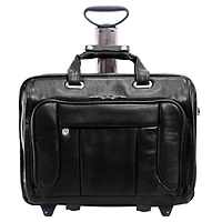 Mcklein West Town 15" Fly-Through Checkpoint-Friendly Patented Detachable -Wheeled Laptop Briefcase