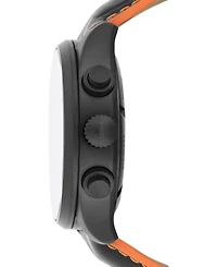 Mido Men's Swiss Automatic Multifort Orange Leather & Interchangeable Black Leather Strap Watch 44mm