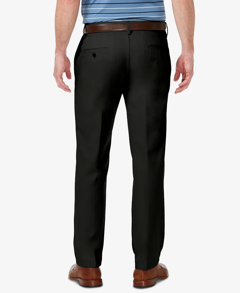 Haggar Men's Cool 18 Pro Stretch Straight Fit Flat Front Dress Pants