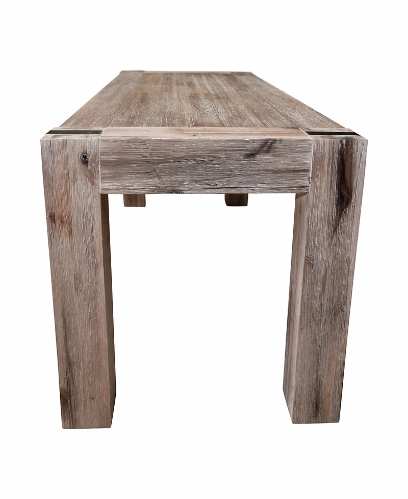 Woodstock Acacia Wood With Metal Inset 40" Bench