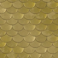 Genenieve Gorder For Tempaper Brass Belly Peel and Stick Wallpaper