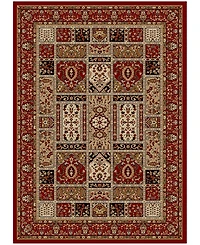 Closeout!! Km Home Pesaro Panel Red 5'5" x 7'7" Area Rug