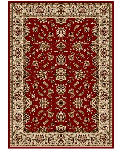 Closeout!! Km Home Pesaro Meshed Red 5'5" x 7'7" Area Rug
