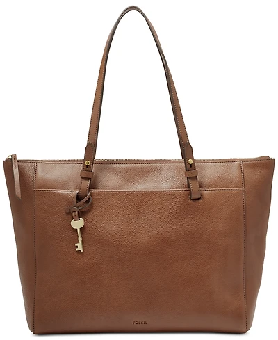 Fossil Rachel Leather Tote with Zipper