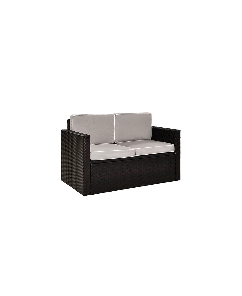Palm Harbor Outdoor Wicker Loveseat With Cushions