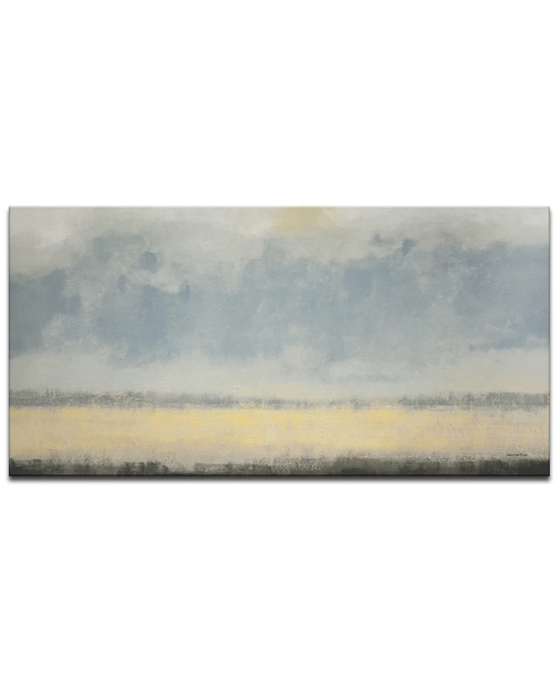 Ready2HangArt, 'Beach Breeze' Seascape Abstract Canvas Wall Art, 30x60"