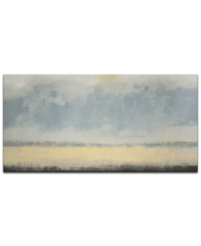Ready2HangArt, 'Beach Breeze' Seascape Abstract Canvas Wall Art, 30x60"
