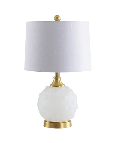 Jonathan Y Ilsa 22" Dotted Glass,Metal Led Table Lamp