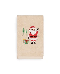 Linum Home Christmas Santa Waving 100% Turkish Cotton Hand Towel