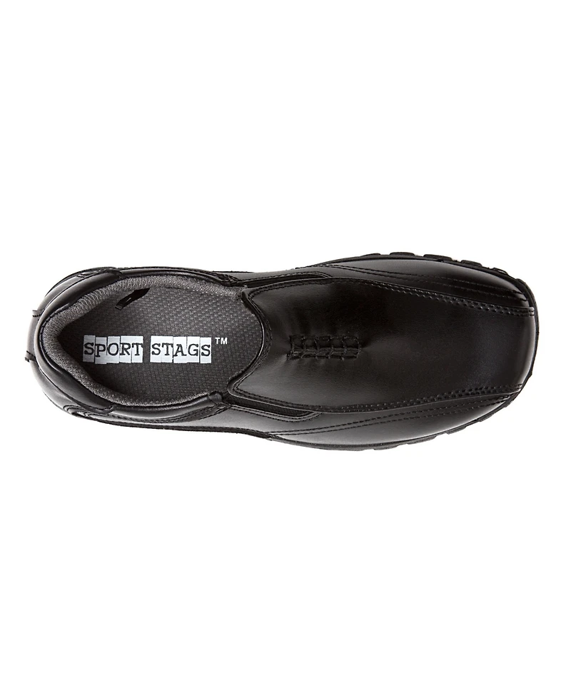 Deer Stags Little and Big Boys Stadium Sneaker Bottom Dress Comfort Slip-On