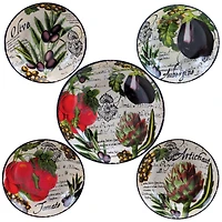 Certified International Botanical Veggies 5-Pc. Pasta Sets