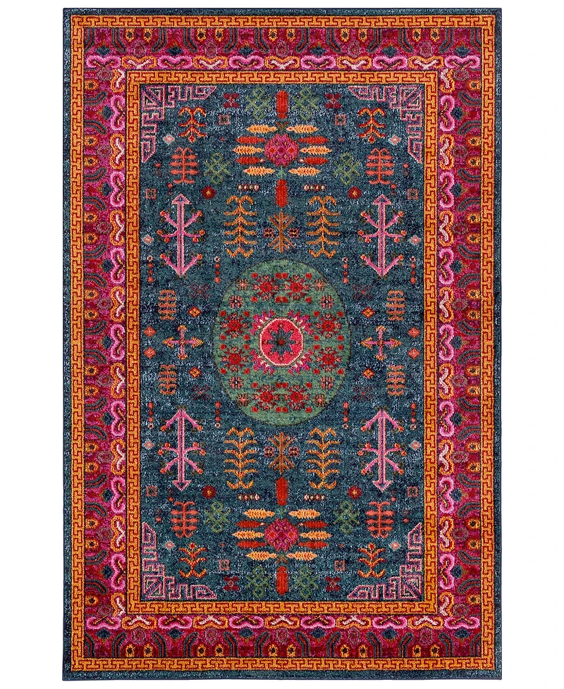 Livabliss Anika Ani-1005 Teal 2' x 3' Area Rug