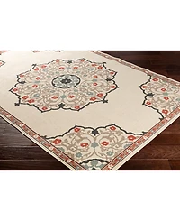 Closeout! Livabliss Alfresco Alf-9679 Burnt Orange 8'9" x 12'9" Area Rug, Indoor/Outdoor