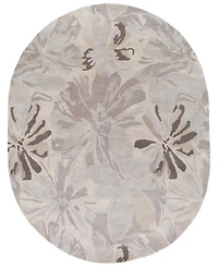 Livabliss Athena Ath-5135 Taupe 6' x 9' Oval Area Rug