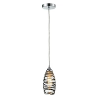 1 Light Pendant in Polished Chrome