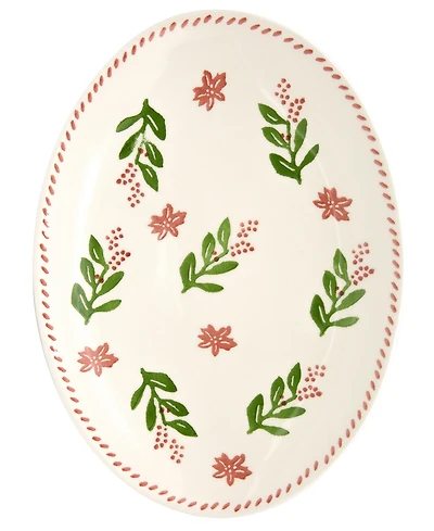 Euro Ceramica Natal Medium Oval Platter
