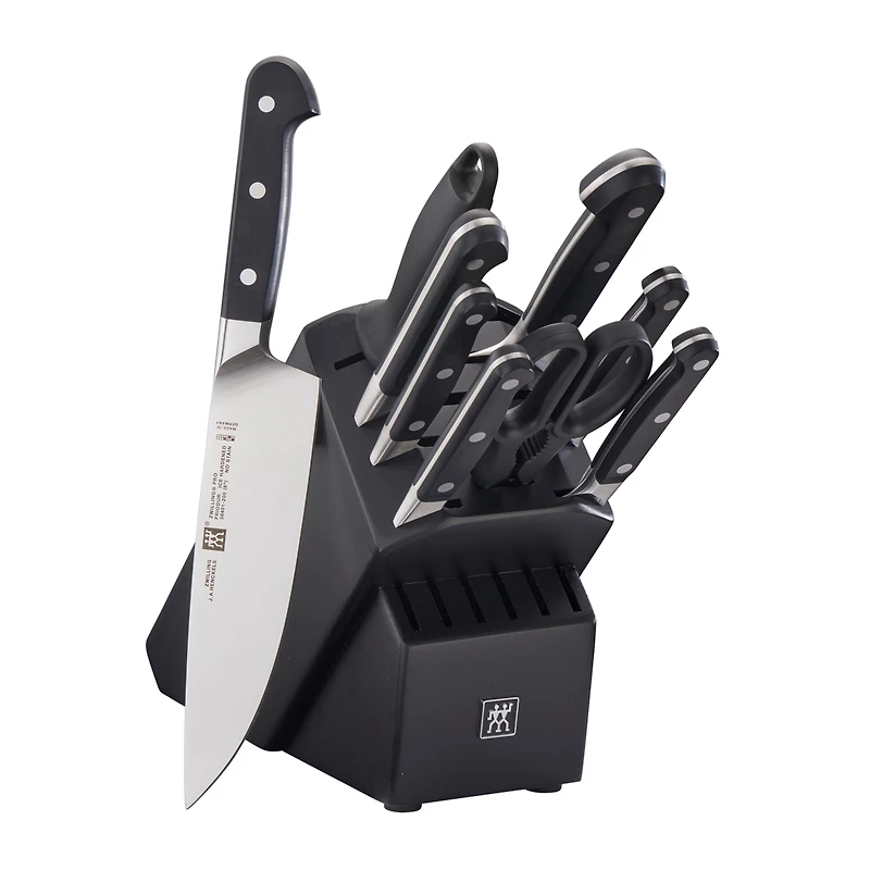 Zwilling Pro 10pc Block Set with Black Rubberwood Block