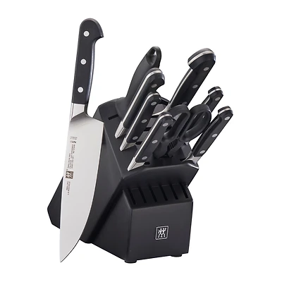 Zwilling Pro 10pc Block Set with Black Rubberwood Block