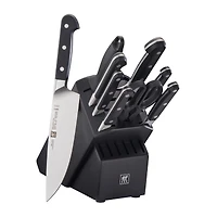 Zwilling Pro 10pc Block Set with Black Rubberwood Block