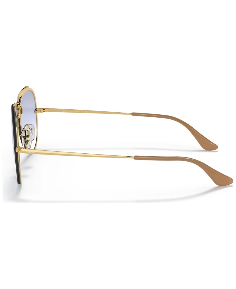 Ray-Ban Unisex Sunglasses, RB3584N 58 Blaze Aviator - Gold