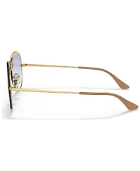 Ray-Ban Unisex Sunglasses, RB3584N 58 Blaze Aviator - Gold