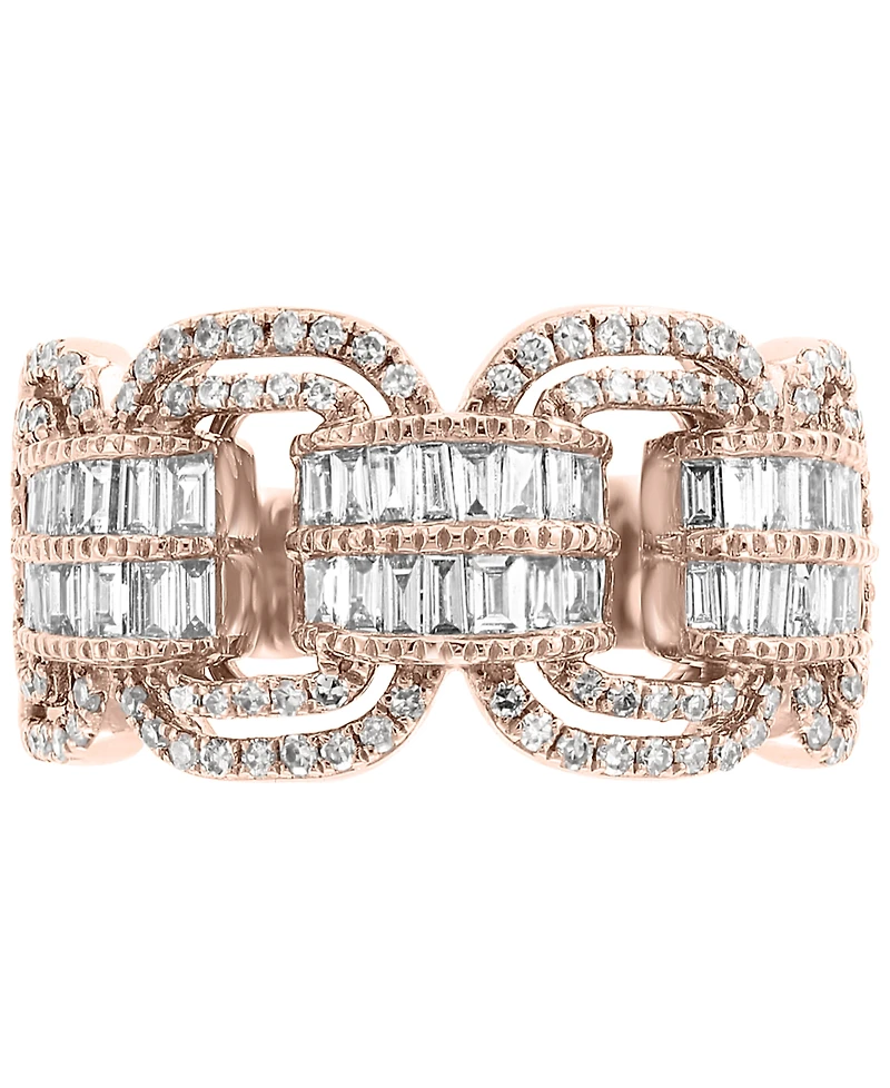 Effy Diamond Statement Ring (9/10 ct. t.w.) in 14k Rose Gold
