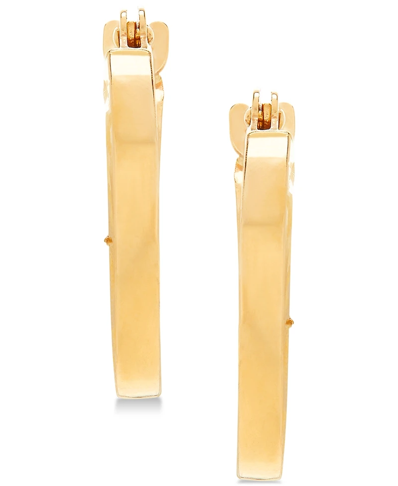 Children's Textured Hoop Earrings in 14k Gold (1/2")