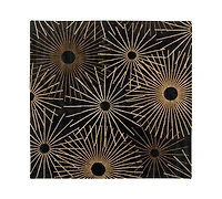 Livabliss Forum Fm-7090 Black 4' Square Area Rug