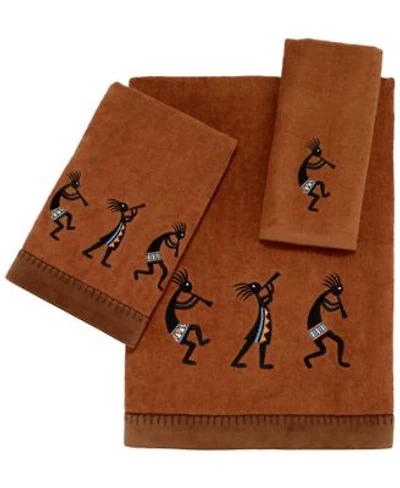 Avanti Zuni Embroidered Kokopelliscotton Bath Towels