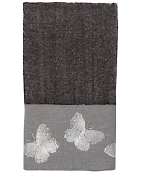 Avanti Yara Butterfly Bordered Cotton Fingertip Towel, 11" x 18"