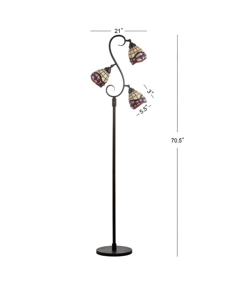 Jonathan Y Walker Tiffany-Multi-Light Led Floor Lamp