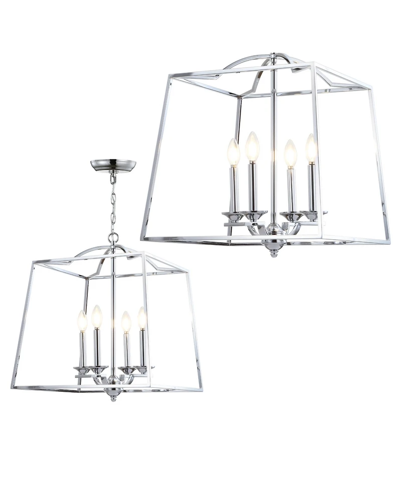 Jonathan Y Gloria 4-Light Metal Led Pendant