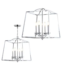 Jonathan Y Gloria 4-Light Metal Led Pendant