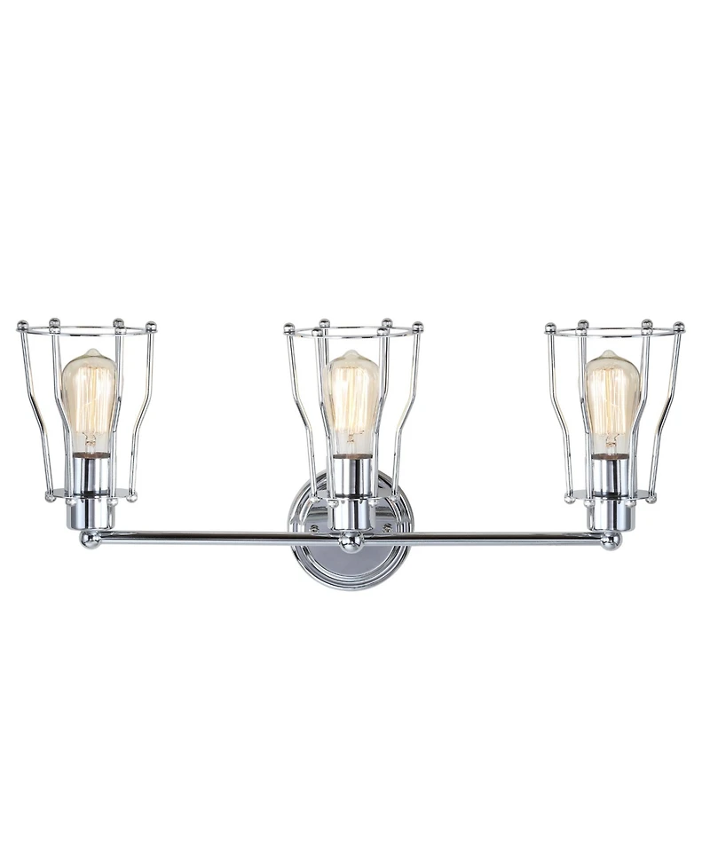 Jonathan Y Evelyn 3-Light Metal Vanity Light