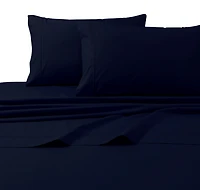 Tribeca Living 300 Thread Count Cotton Percale Extra Deep Pocket Sheet Set