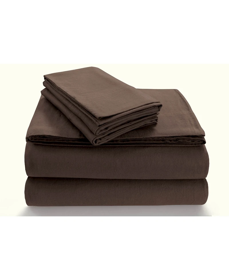 Tribeca Living Flannel Extra Deep Pocket Sheet Set, California King
