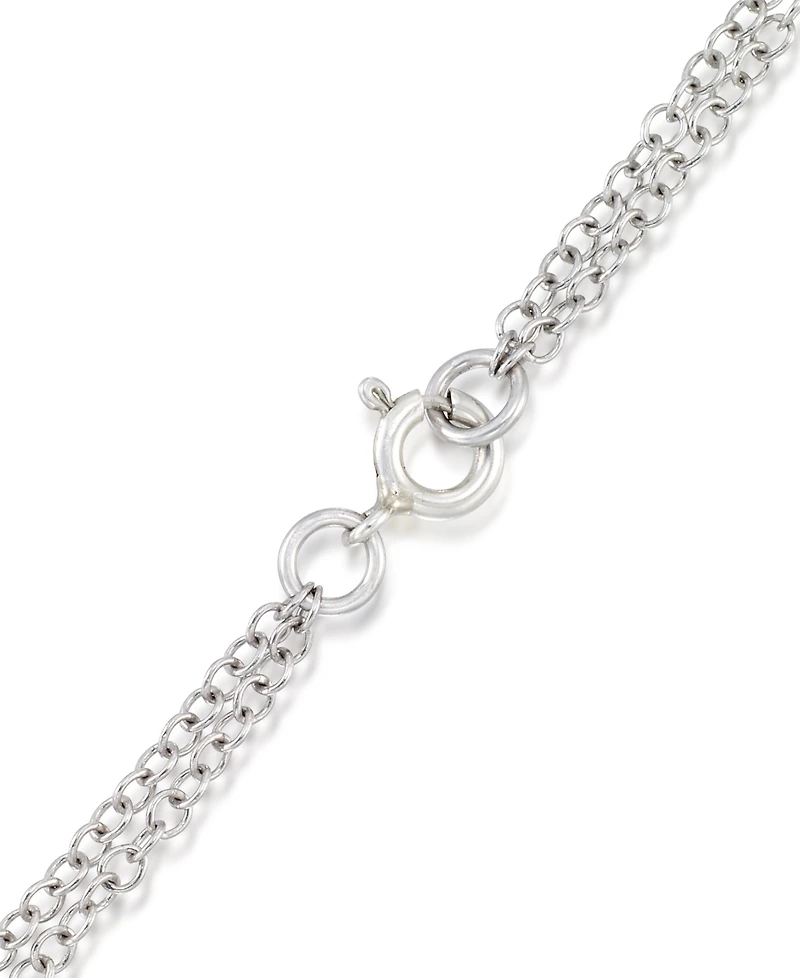 Amethyst (5-1/2 ct. t.w.) & Garnet (1 ct. t.w.) Marcasite Lariat 16"+2" Extender Necklace in Sterling Silver