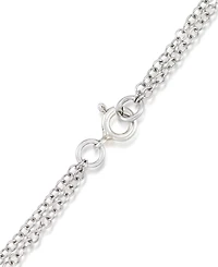 Amethyst (5-1/2 ct. t.w.) & Garnet (1 ct. t.w.) Marcasite Lariat 16"+2" Extender Necklace in Sterling Silver