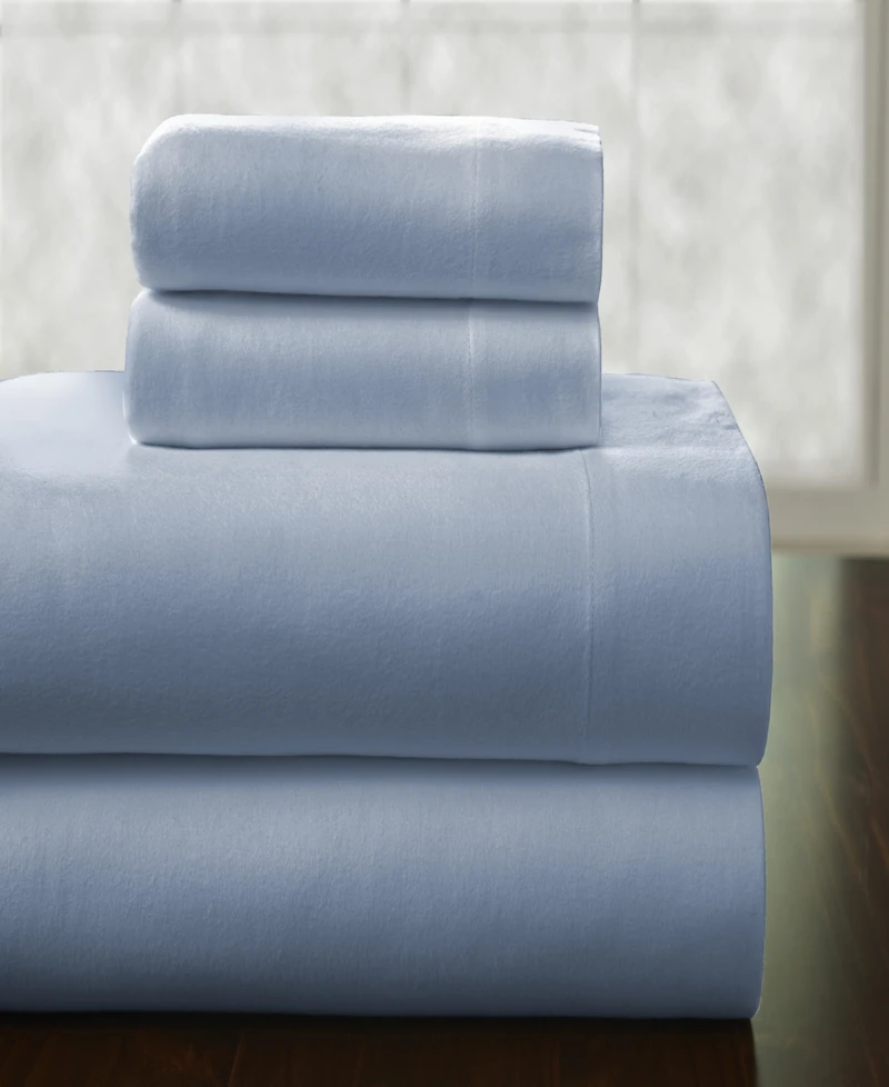 Pointehaven Heavy Weight Cotton Flannel Sheet Set