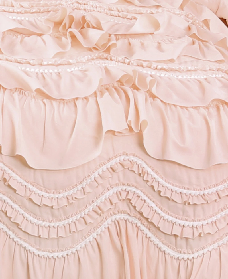 Lush Decor Kemmy Ruffled 3-Pc Quilt Set, Full/Queen
